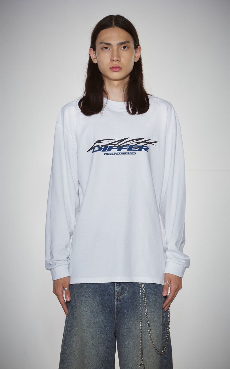 GRAFFITI LONG SLEEVE_WHITE