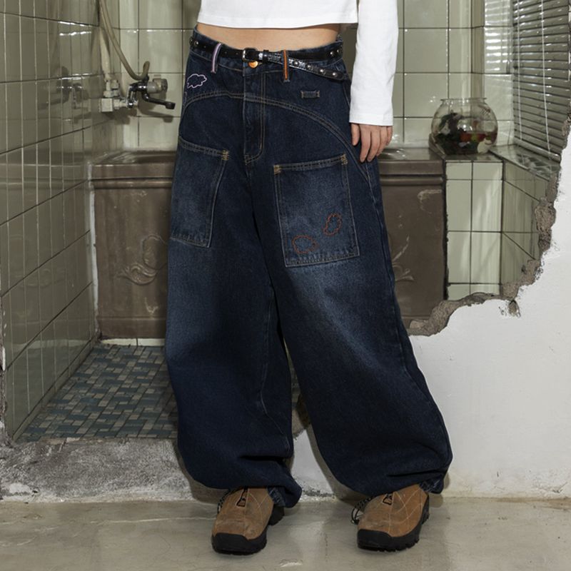 XTONZ（エクストンズ）の「WXP030 LUNA KIFU WASHING DENIM PANTS (DEEP BLUE)（Pants）」