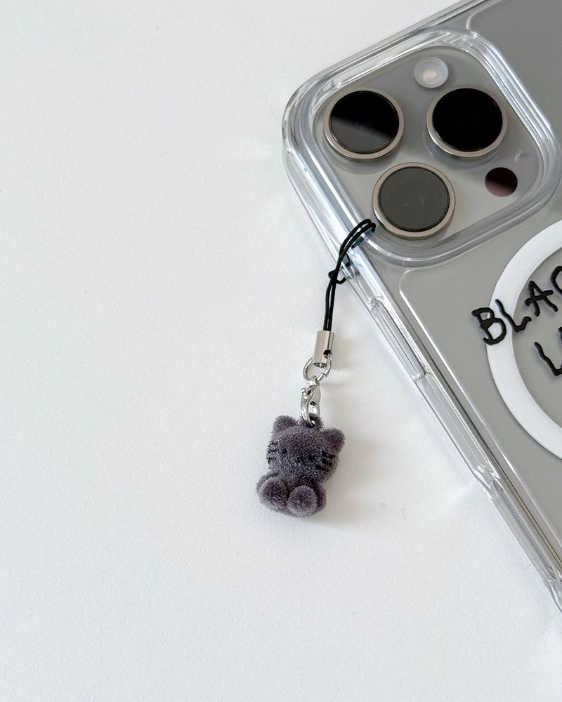 black cat key ring
