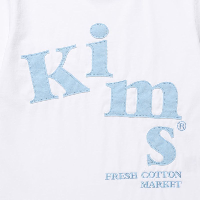 Messy Alpha App Tee White(blue) (KIB6MFT501A)