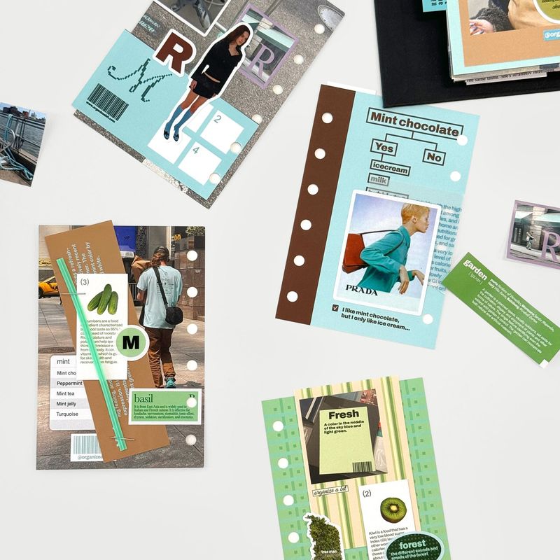 oab tone pack mint / scrap sticker set