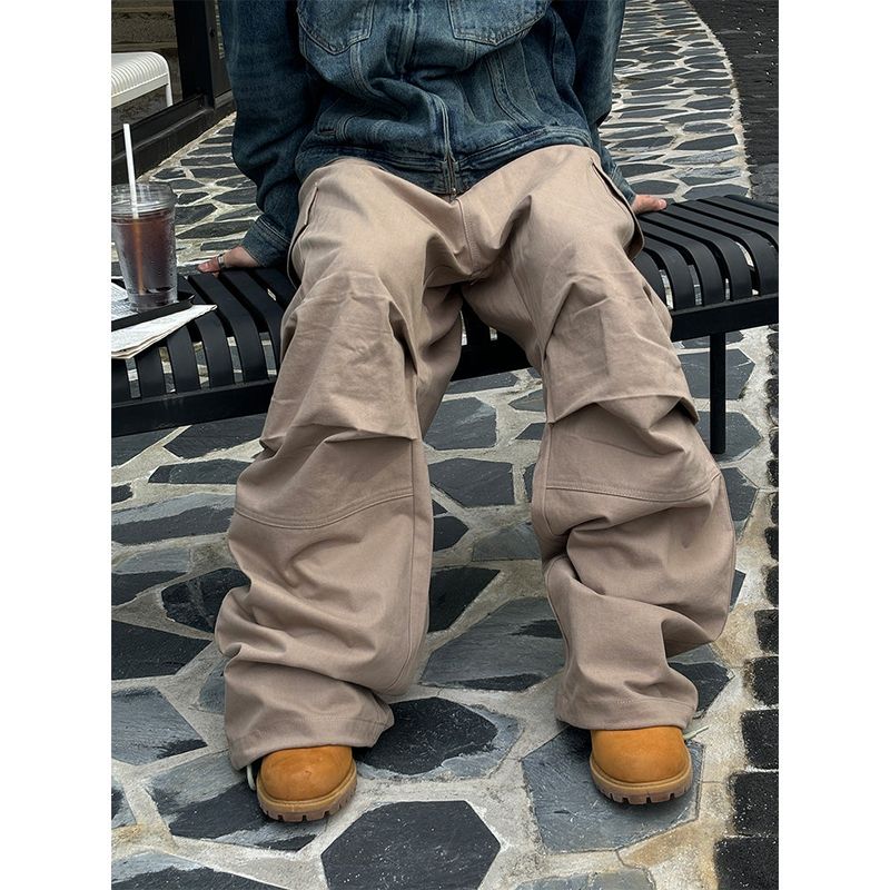 [Unisex] Parachute hard cotton cargo pants(3color)