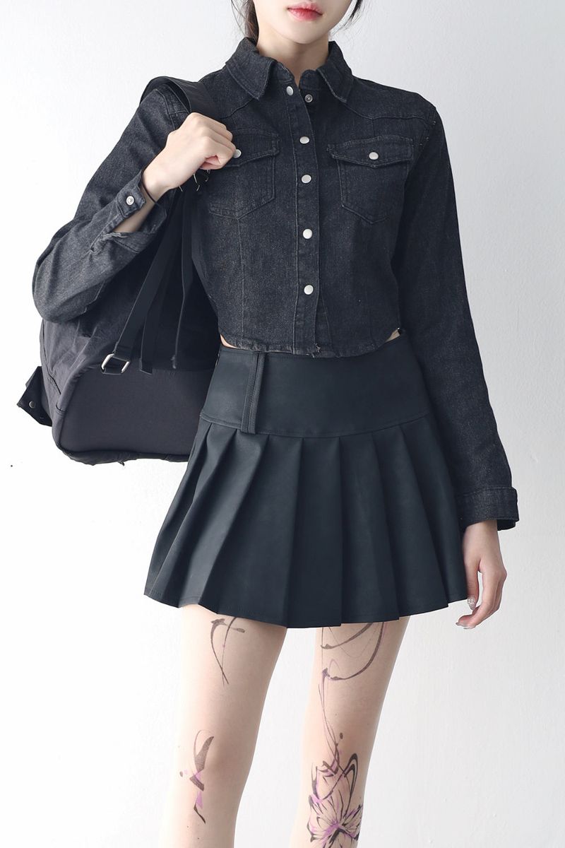 NONCODE（ノンコード）の「Mintini washed denim shirt（Tops）」