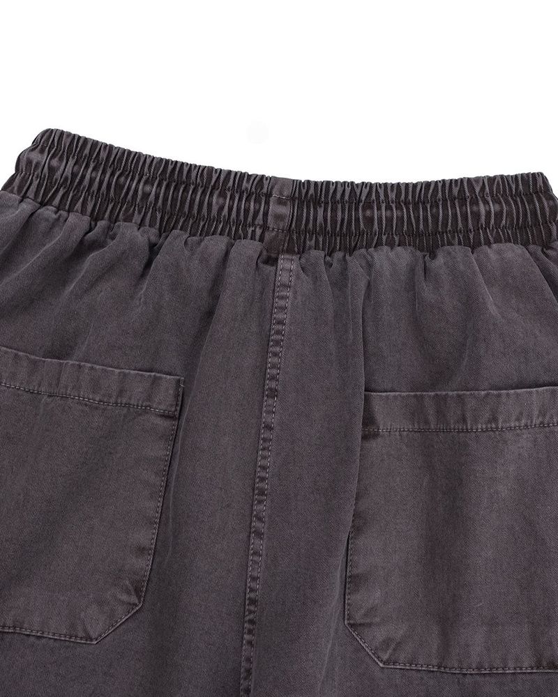 DROON Pigment Strap Cargo Bermuda