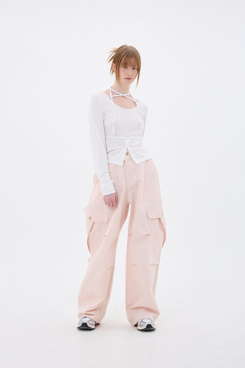 LUNA WIDE PANTS / PINK