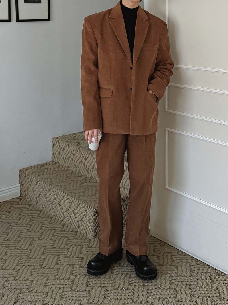 ASCLO Mer Corduroy Loose Fit Jacket (4color)
