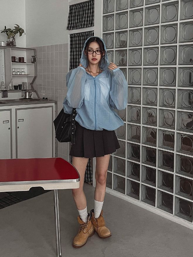 Tiba pleats mini skirt