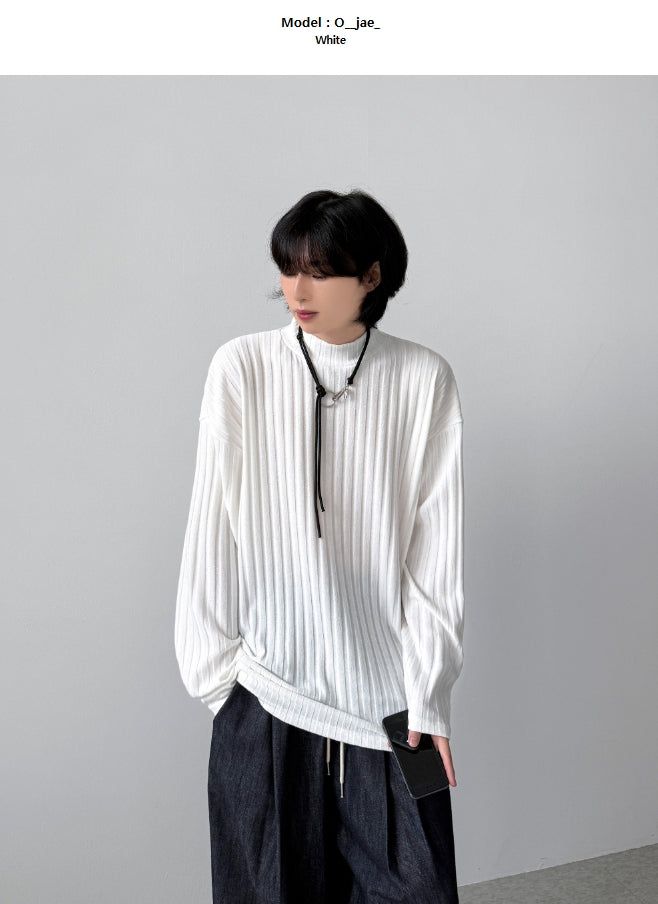 Groove Half Neck Long Sleeve