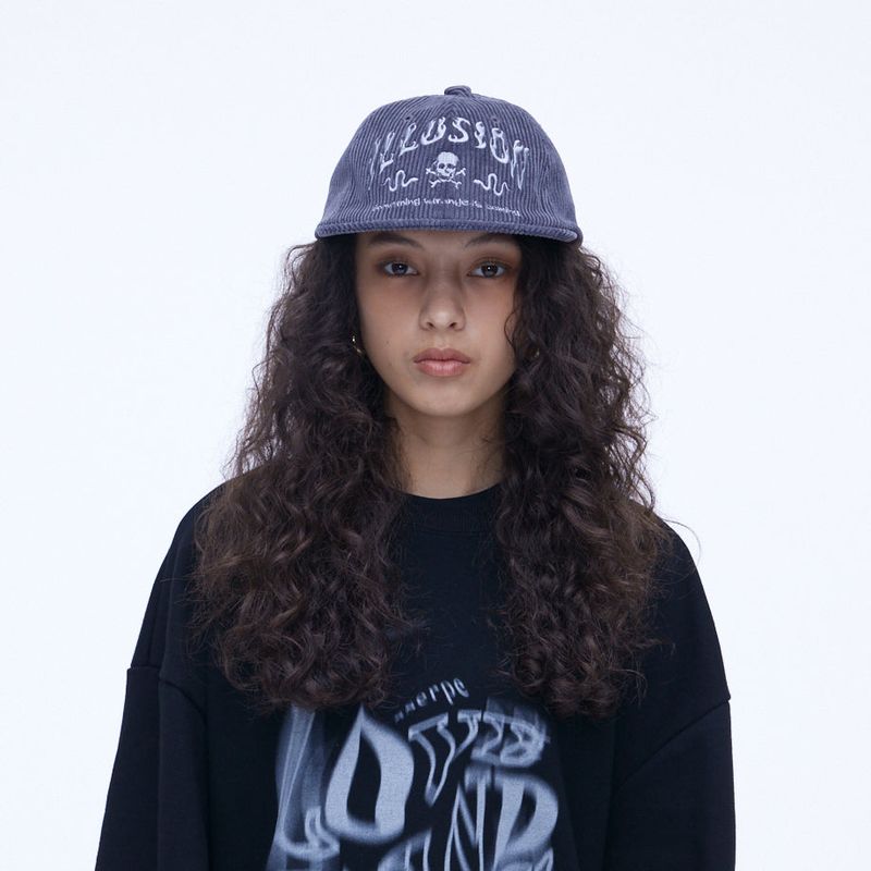 Illusion Corduroy Cap Grey