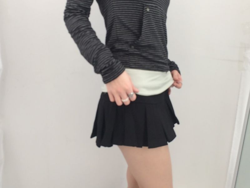 Basic Pleated Miniskirt