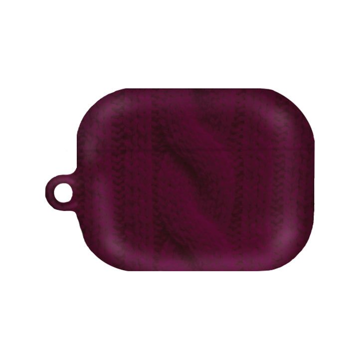 ONCESTUDIO(オンセスタジオ)の「(17 Plum) Twisted Knitted matte AirPods Case(Smartphone Accessories)」