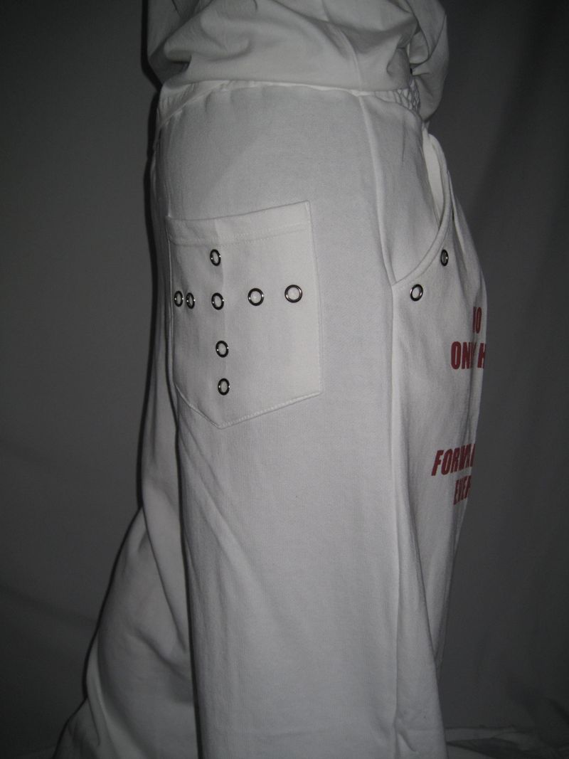 Lettering Eyelet Sweatpants(3c)