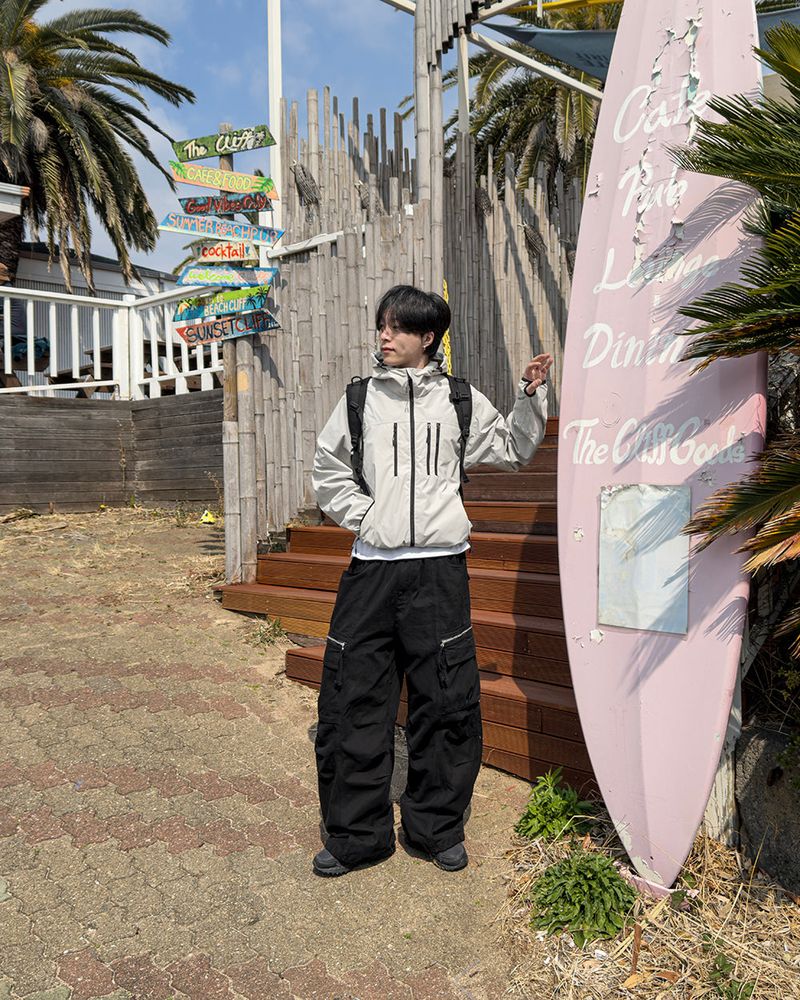 Zeka Zip Cargo Wide Pants