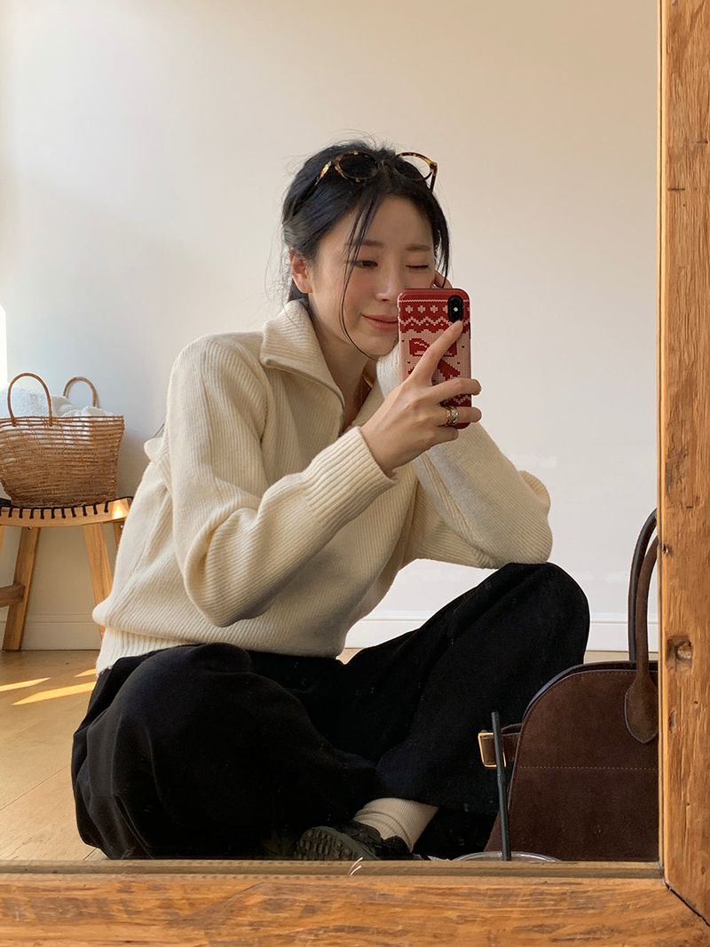 [MADE] [Wool Napping] Winter Warm Pintuck Wide Slacks