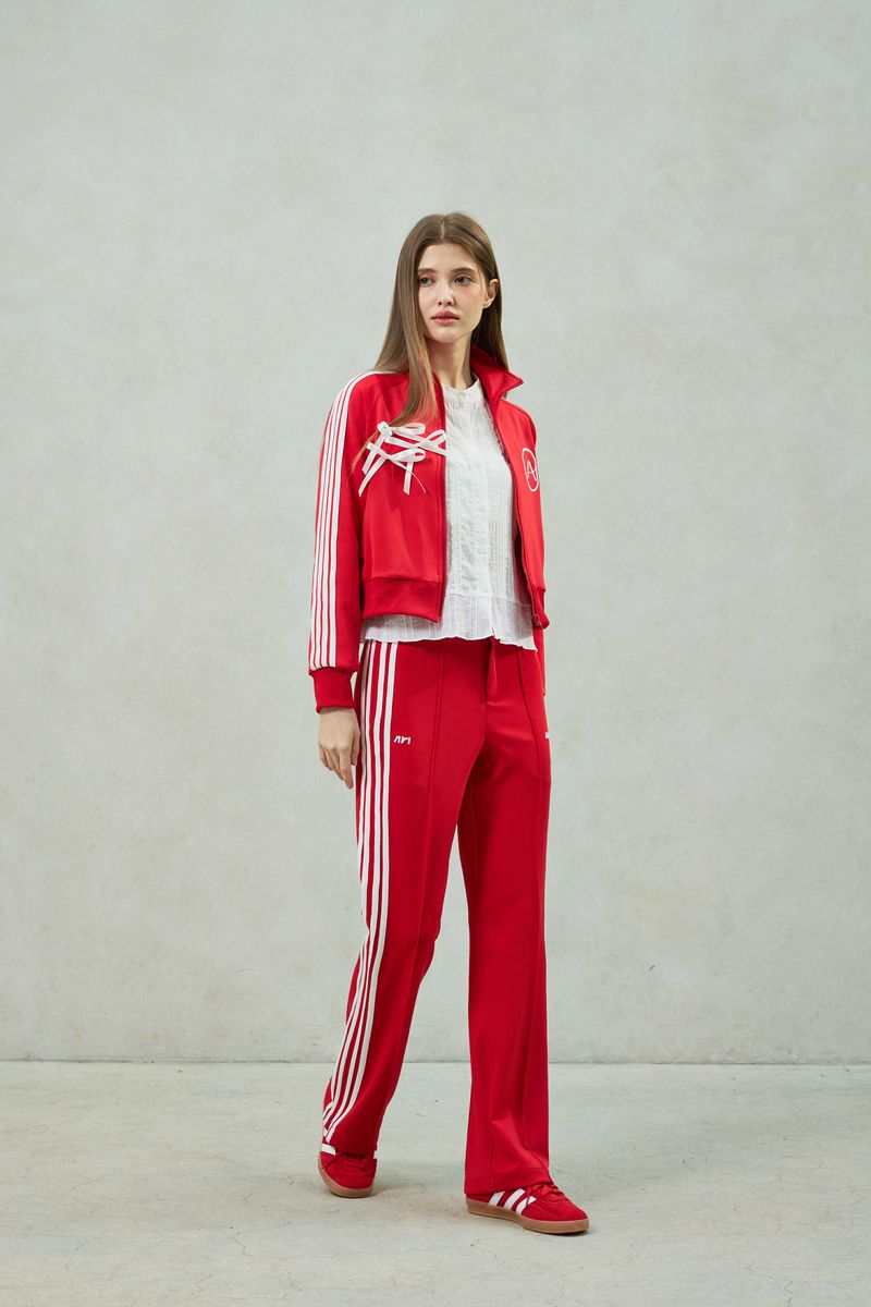 JOEL JERSEY TRACK PANTS / RED