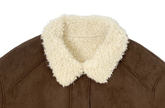 [Fur Lining] Rat Wool Suede Mustang Jumper