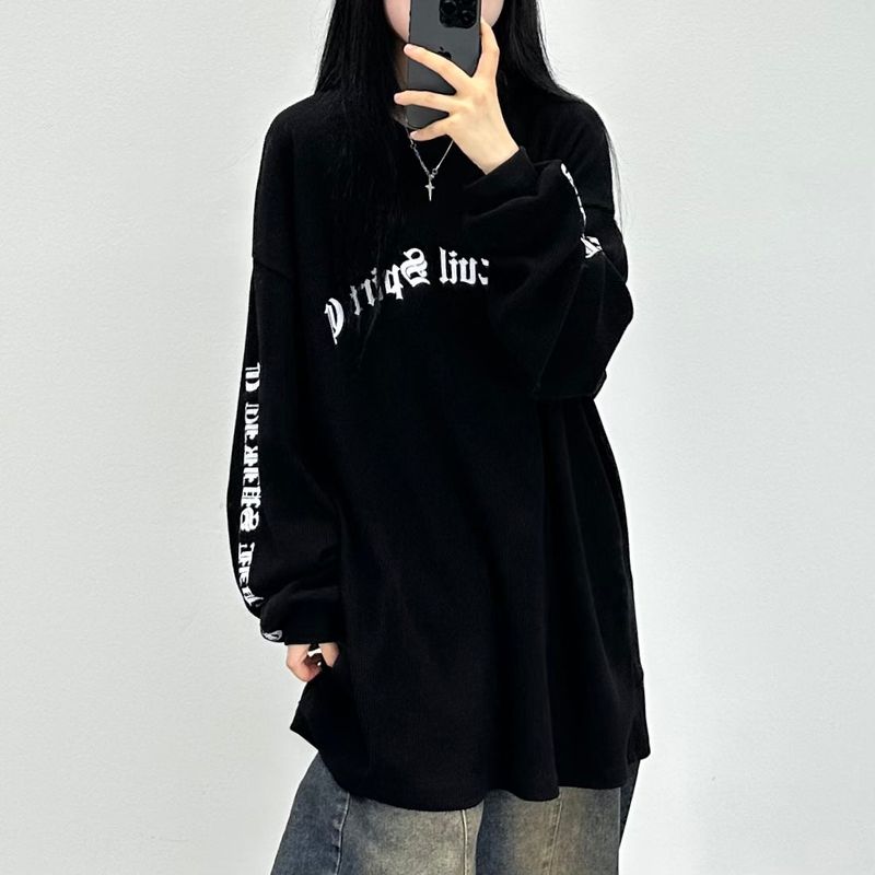 PEARCLAN（ペアクラン）の「waffle lettering long sleeve（Tops）」