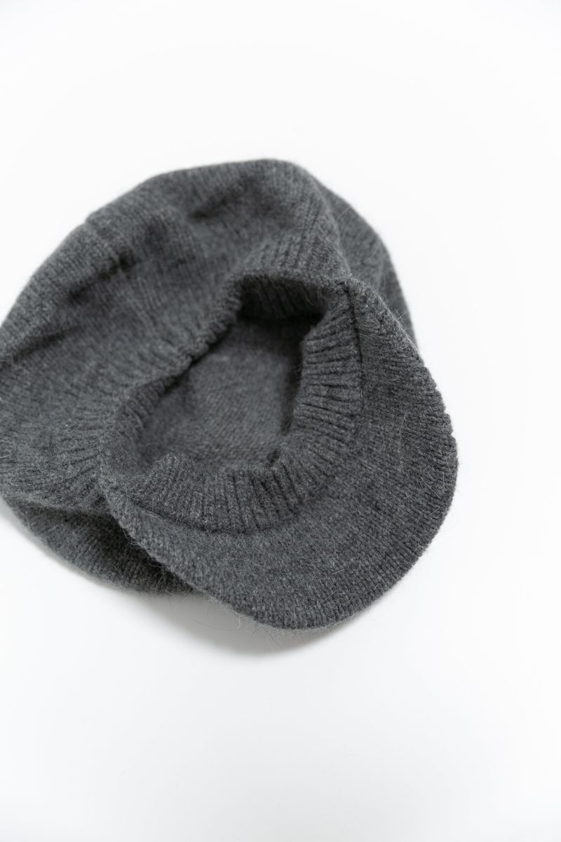 angora knit newsboy cap(6colors)