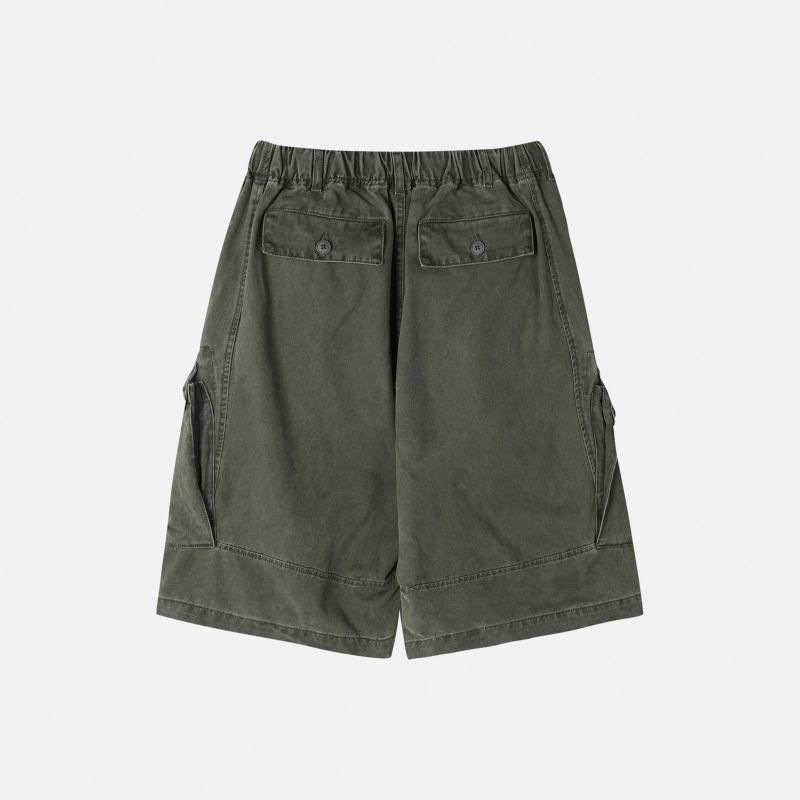 Washed Cargo Bermuda Pants (4color)