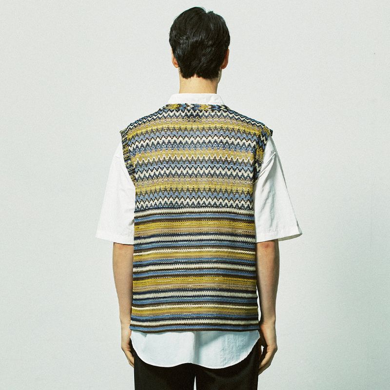 havana beach knit vest yellow