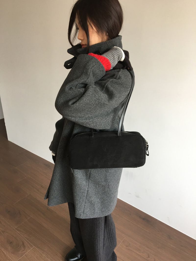Classic High Neck Half Coat (2 Colors)