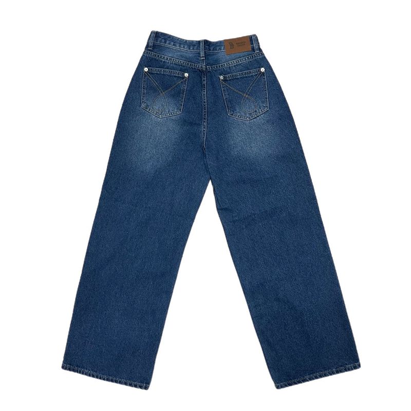 Sia Ball Stud Wide Denim Pants