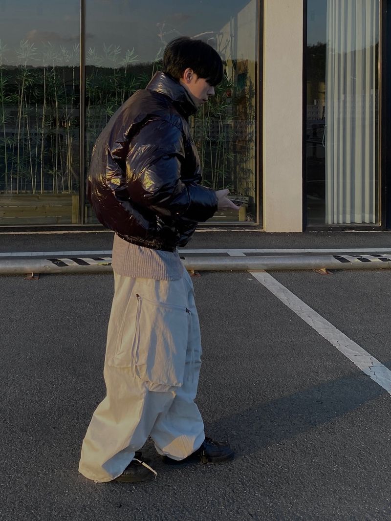 Double Zip Wing Cargo Balloon Pants 2C