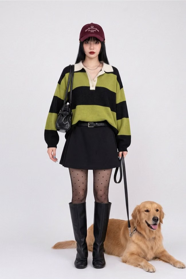 WRAP SKORT WITH LEATHER BELT (2COLORS!)
