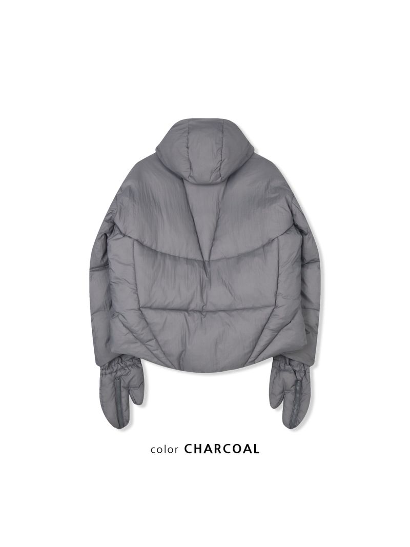 Winter Glove-Hood Puffer Jacket (3 Colors)