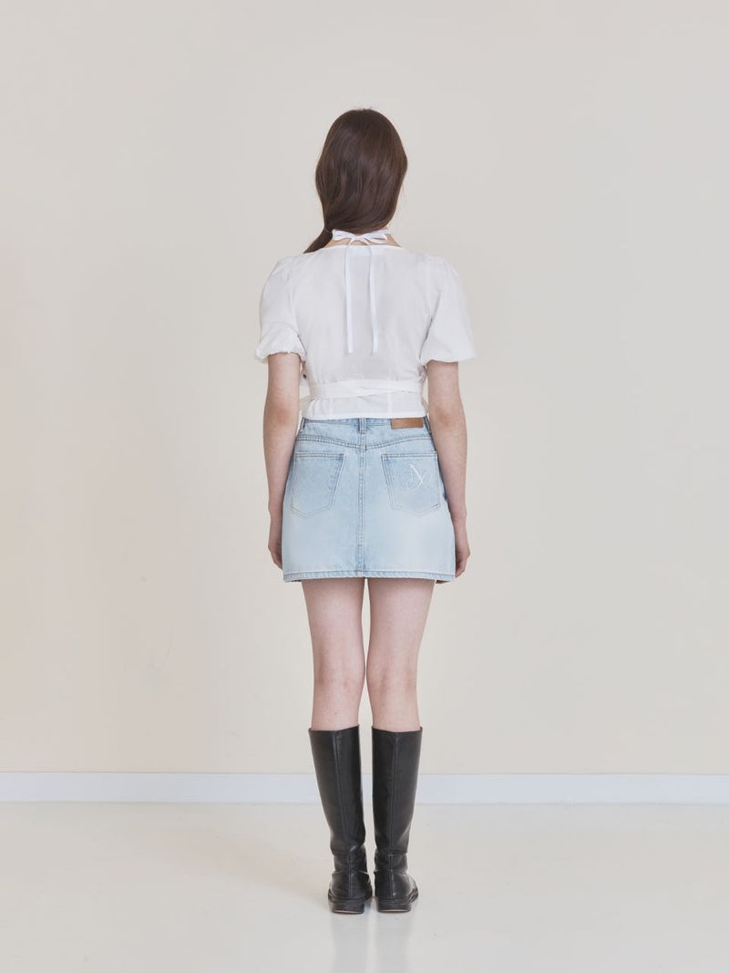 Rosie wrap blouse (Ivory)