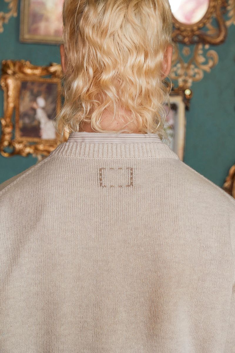 ARGYLE WOOL KNIT / OATMEAL