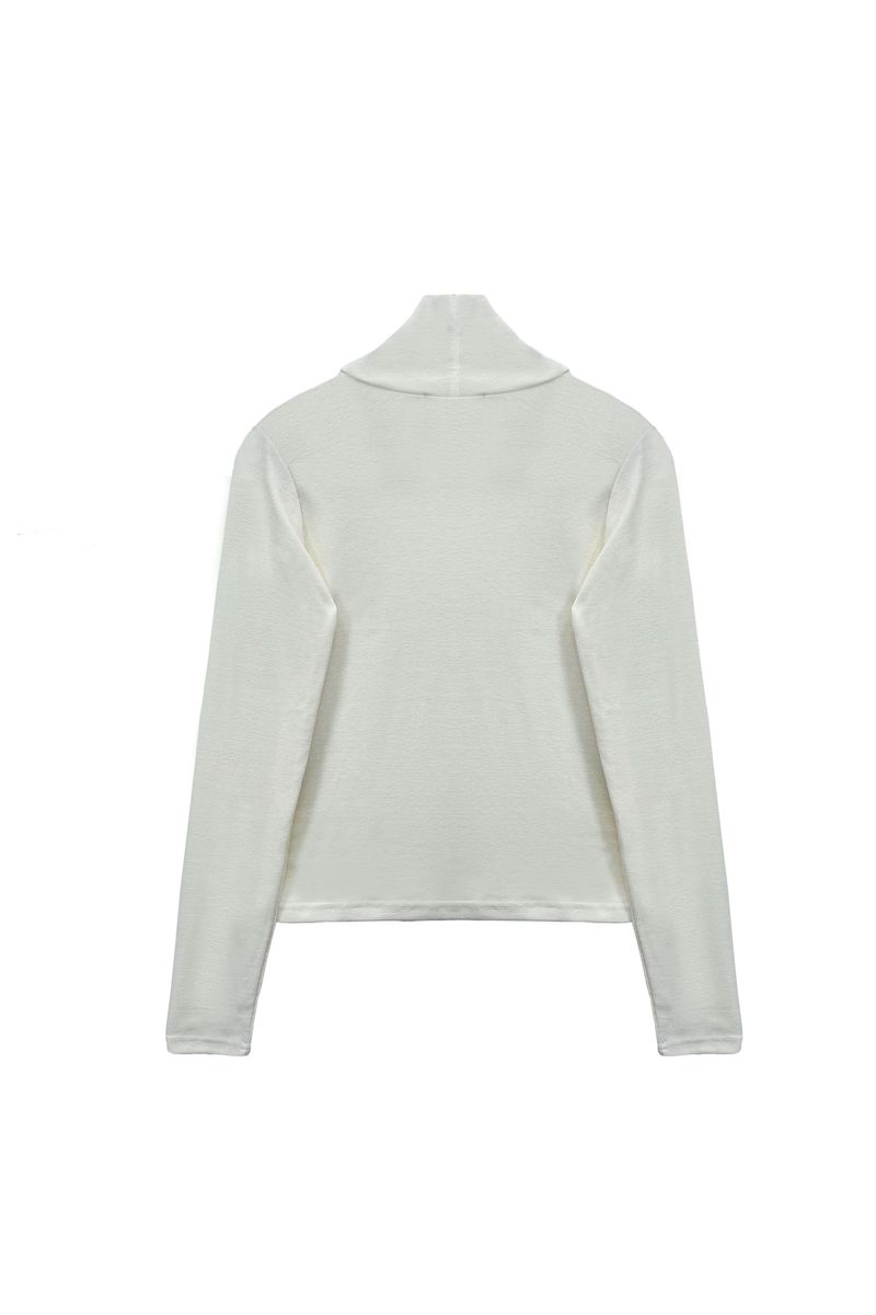 CLASSIC WOOL TURTLENECK TOP / IVORY