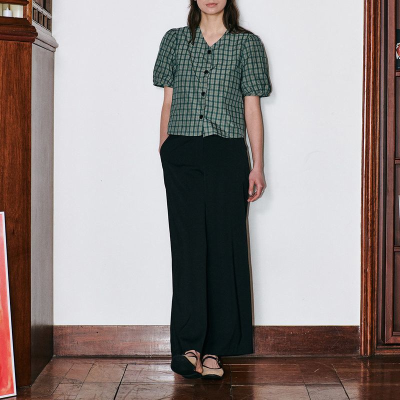 Essential Wide Pants Black