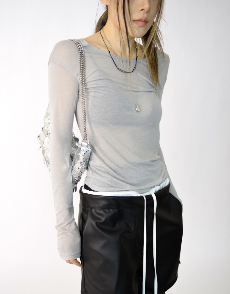armpit shirring T(3color)