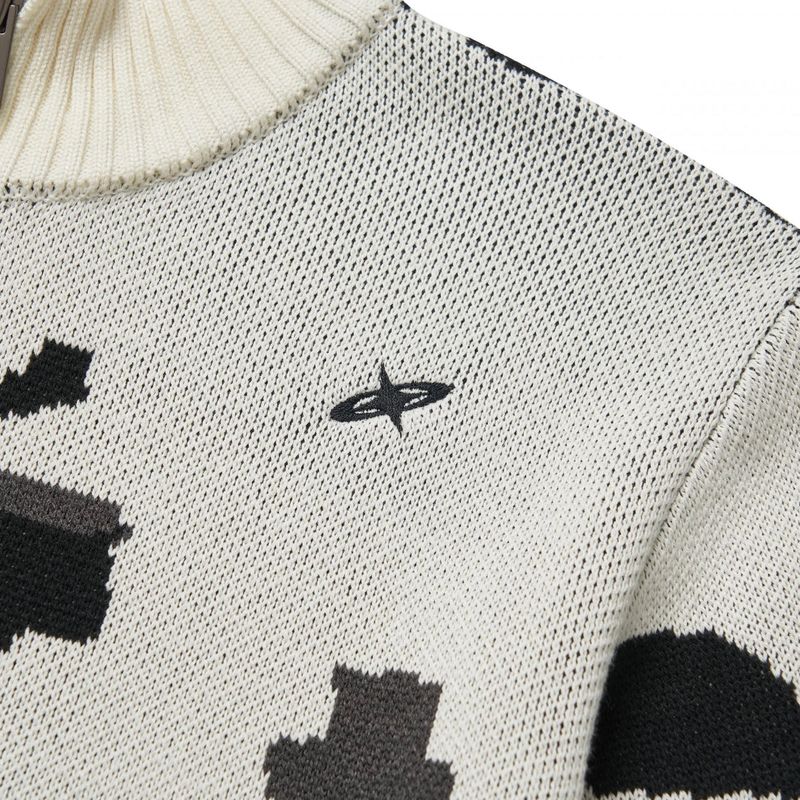 CAMOUFLAGE KNIT ZIP UP