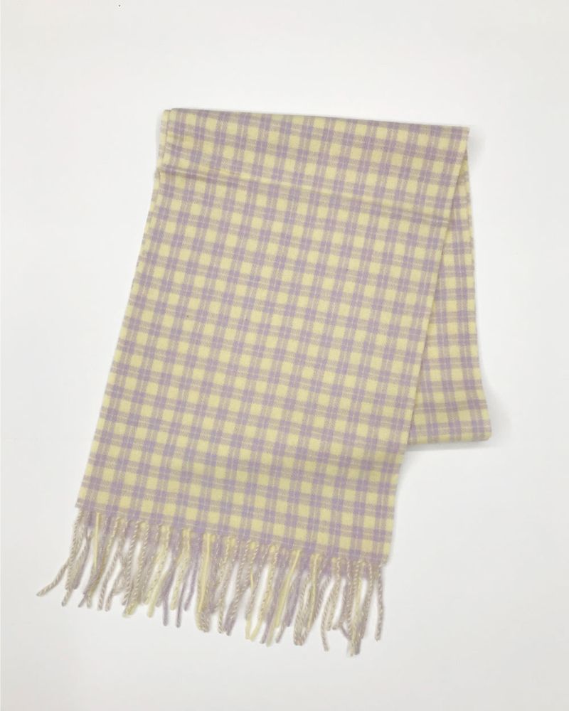 [MD Pick]Fine wool check muffler (6color)
