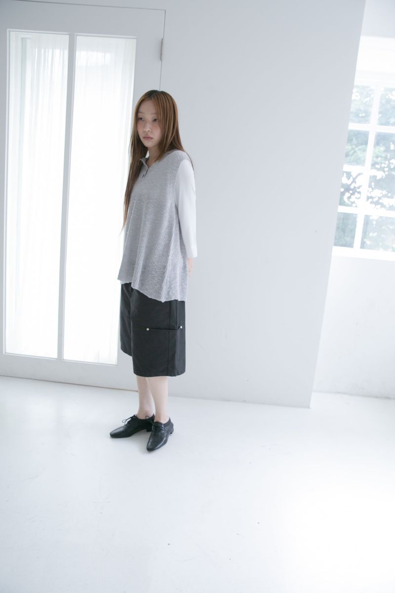 button knit sleeveless top(3colors)