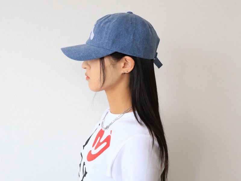 BIG LOGO BALL CAP ( WASHING DENIM )