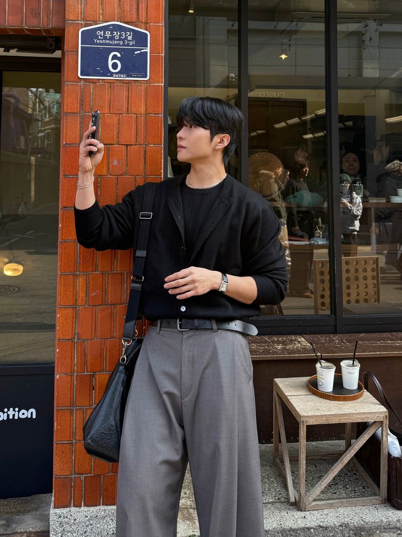 Doom knit layered cardigan