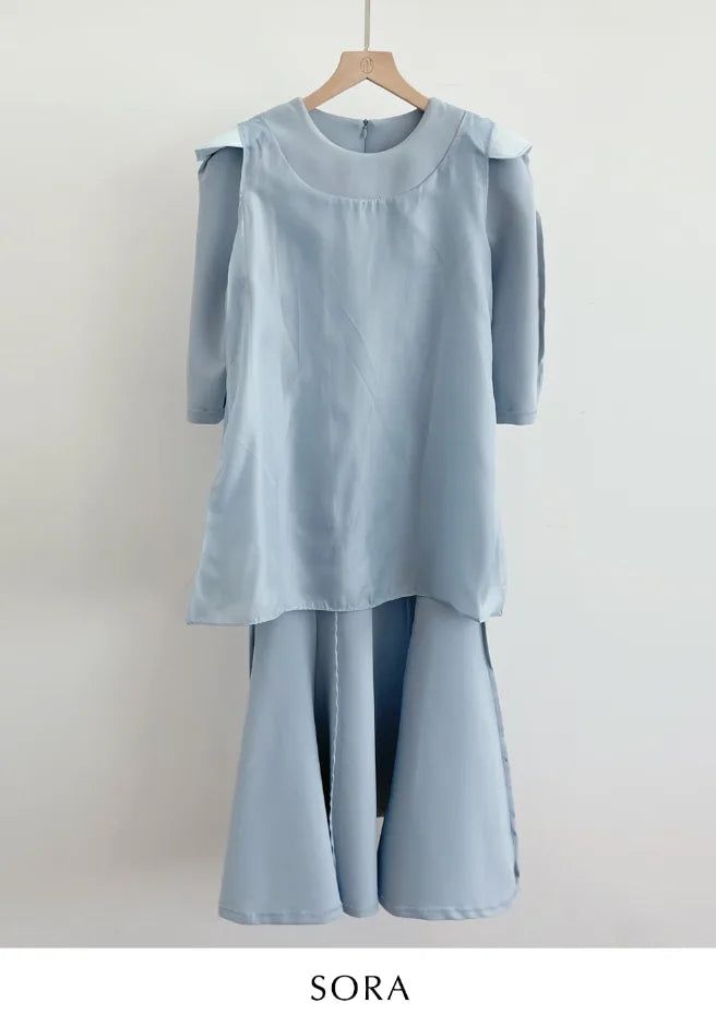 Bard Three Quarter Mermaid Maxi One Piece