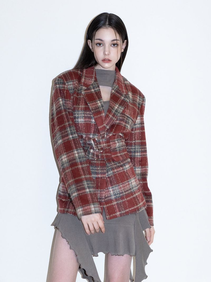 x Kyla Corste Wool Jacket (RED)