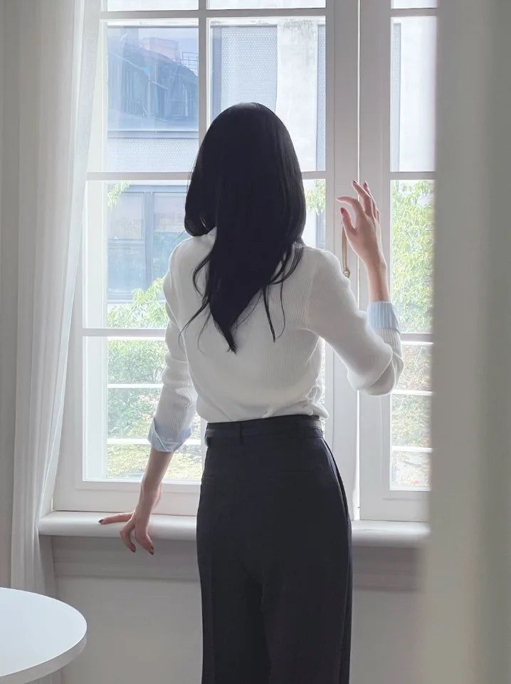 Ask Pintuck Wide Slacks