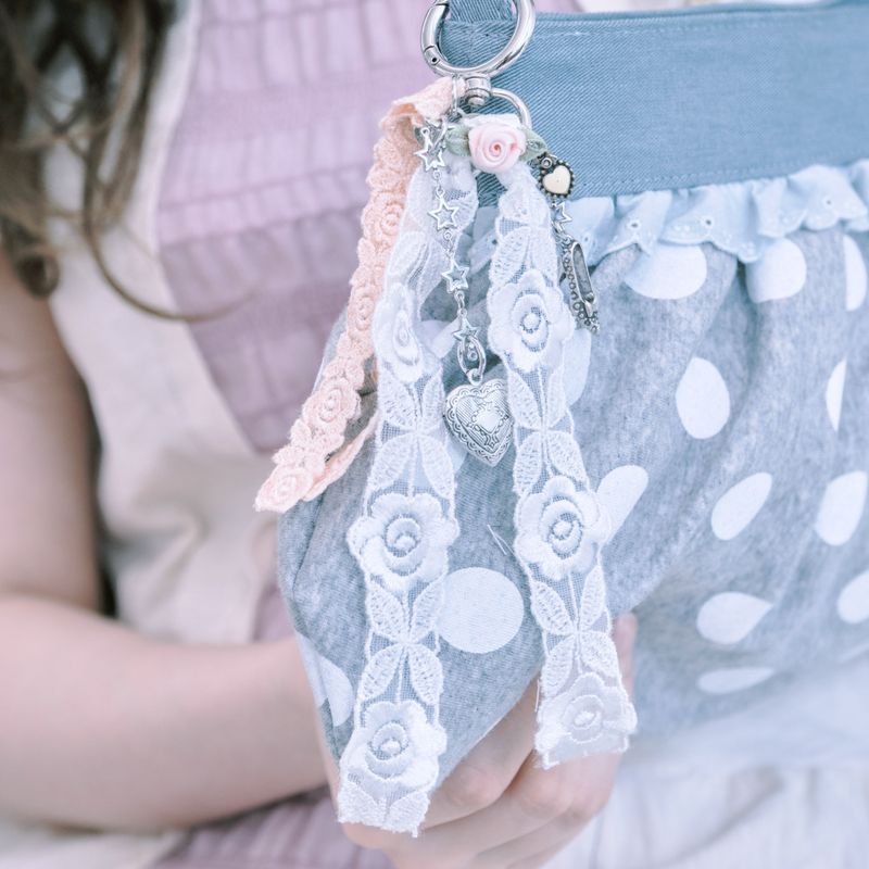 Little garden keyring_pink
