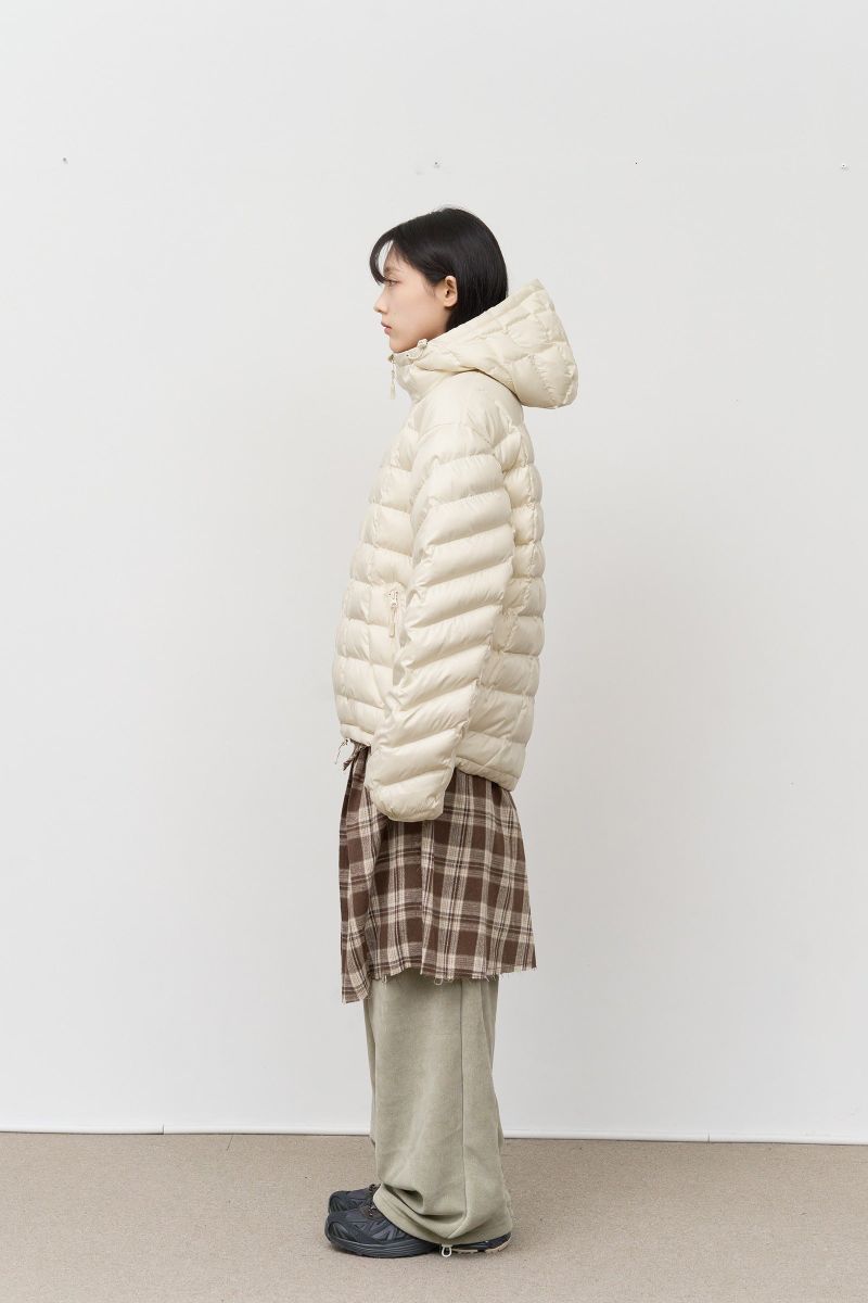 (W) Kite Cutting Checked Skirt