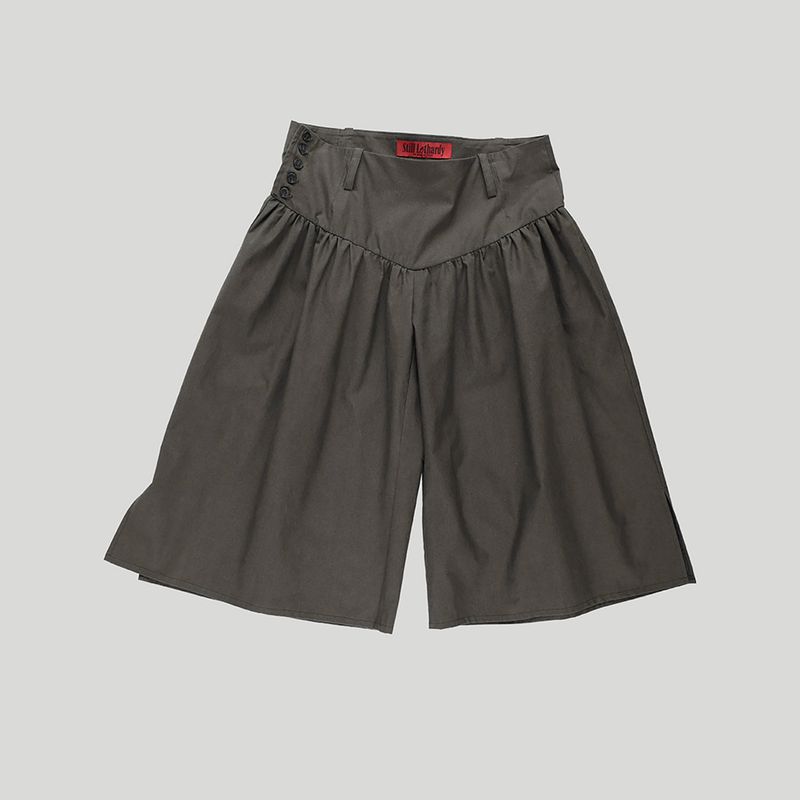 V-YOKE GATHERED PANTS
