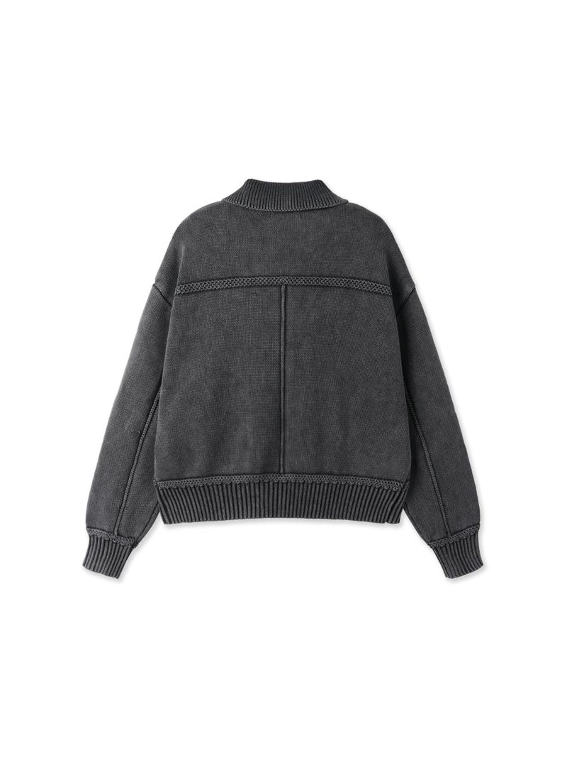 Enmic Trucker Washed Cardigan 2C