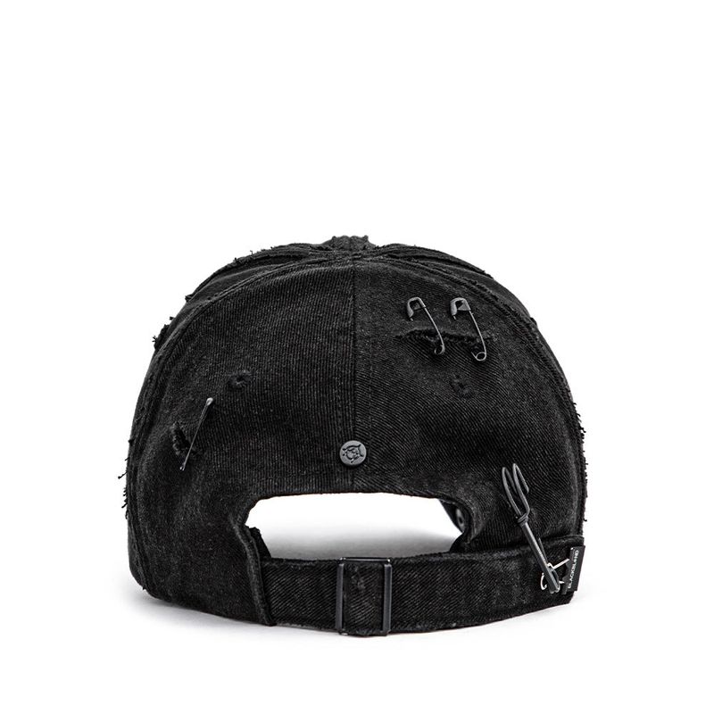 BBD Cross Damage Custom Denim Cap (Black)