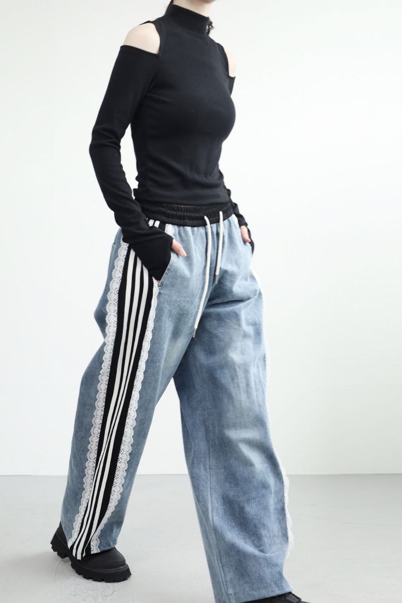 NONCODE（ノンコード）の「Flua Wide Lace Pants（Pants）」