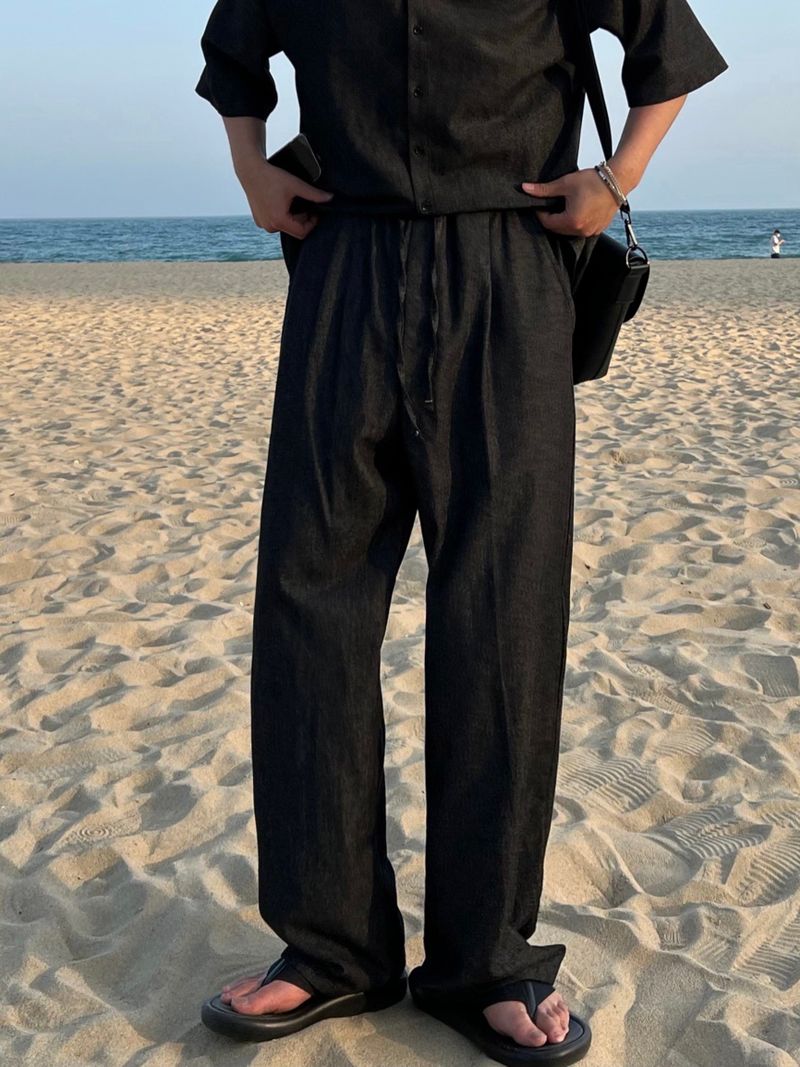 パーフェクトリネンデニムパンツ 