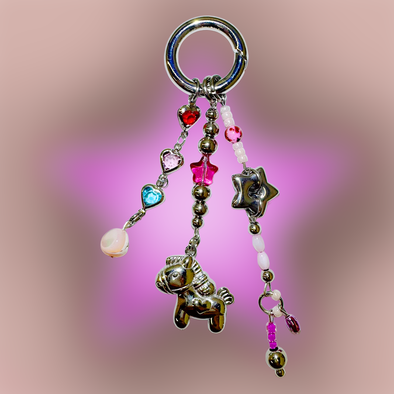 3amgang（スリーエイエムギャング）の「Punk pink horse keychain（Toys/Key Holders）」